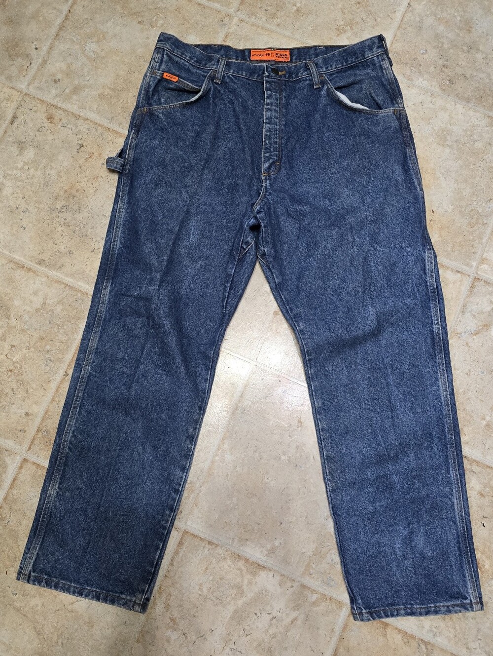 Wrangler FR Carpenter Blue Denim Jeans 38x32, Professional Workforce Pants